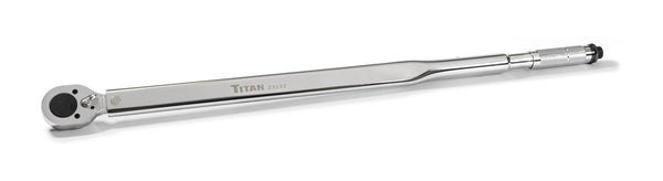 Titan Tools 23152 3/4" Drive 100-600 ft-lb Reversible Adjustable Click Torque Wrench