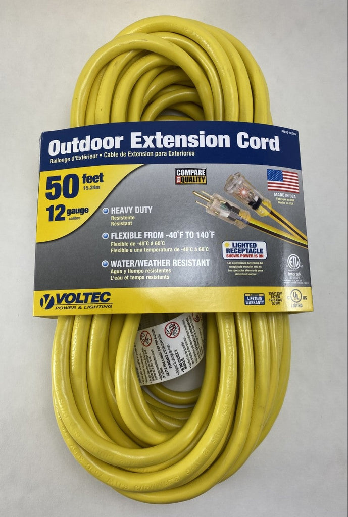 12 Gauge Extension Cord - Lighted Ends