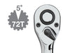 Tekton 1488 1/2" Drive Quick-Release Offset Ratchet with 72-Tooth Oval Head