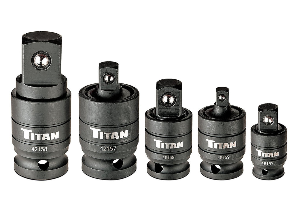 Titan Tools 5 Piece Wobble Adapter Impact Socket Set, 16150
