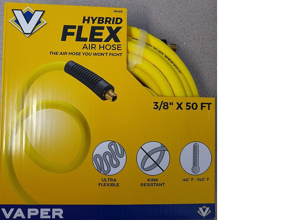 Goodyear 50' x 3/8 Professional Rubber Air Hose Yellow, 300 PSI