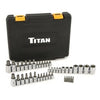 Titan 54137 43 Pc Master Star / Torx Bit Socket Set