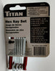 Titan 12700 10 Pc SAE Ball End Folding Hex Key