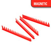 Ernst Manufacturing 6014M Wrench Rail Set with Magnetic Backing, 40 Tool, Red