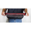 Ernst Manufacturing #8450 Socket Boss 3-Rail Multi-Drive Socket Organizer, 19-Inch, Red