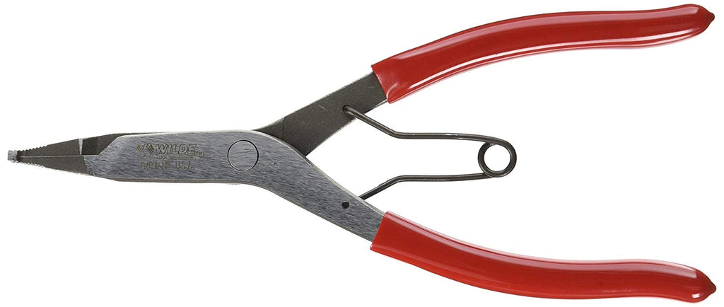 Wilde Tool G409NP Angle Tip Lock Ring Pliers, 9 inch w/ Satin Finish