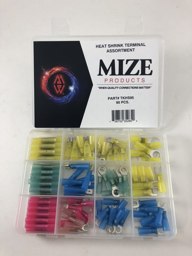 Mize USA 95 Pc Heat Shrink Terminal Kit, TKHS95