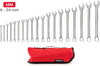 TEKTON WCB94202 Metric Combination Wrench Set with Pouch, 19-Piece (6 - 24 mm.)